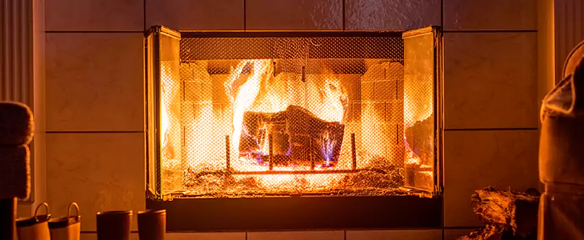 Mendota Hearth Landscape Fireplace Installation in Universal City, Texas