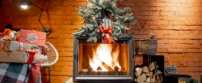 Travis Industries Linear Gas Fireplace Installation in Universal City, Texas