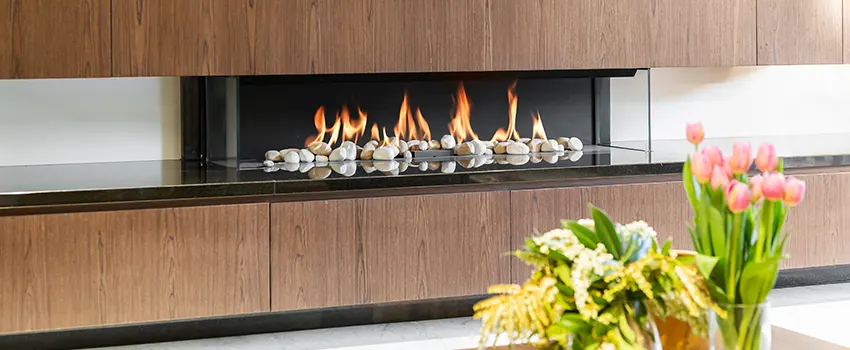 Double-height Fireplace Design Refurbishment in Universal City, Texas