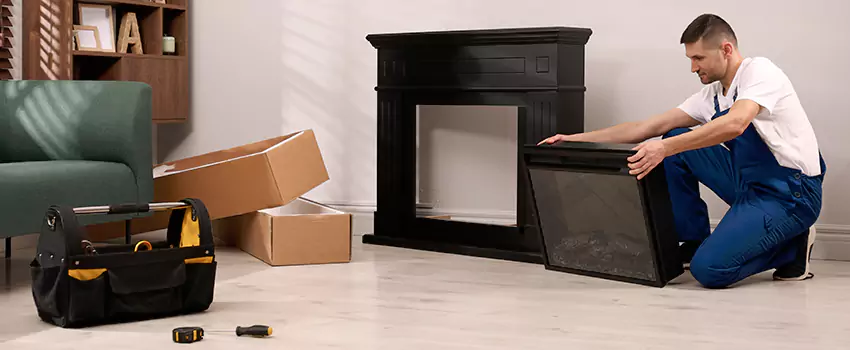 Old Rusted Metal Fireplace Repair And Replacement in Universal City, TX